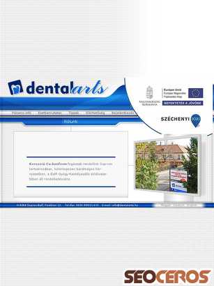 dentalarts.hu tablet előnézeti kép