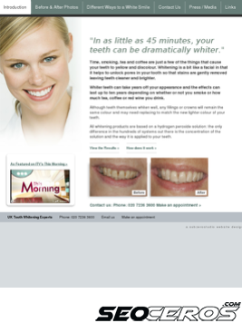 dentistlondon.co.uk tablet előnézeti kép