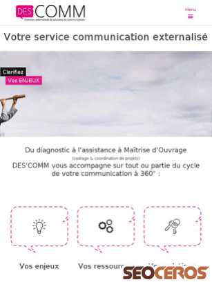 descomm.fr tablet preview