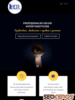 detektyw.com.pl tablet előnézeti kép