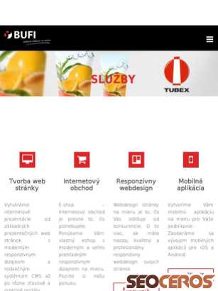 dev.bufi.sk/sluzby tablet Vista previa