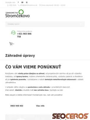 dev.stromcekovo.sk/zahradne-upravy tablet Vista previa