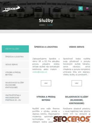 dev.vedos.sk/sluzby tablet प्रीव्यू 