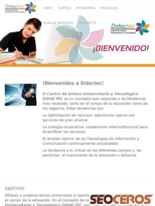 didactec.com.mx/index.php tablet előnézeti kép