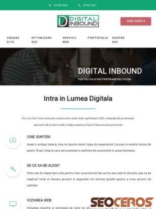 digitalinbound.ro tablet Vista previa