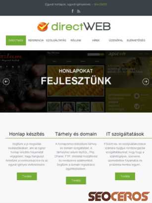 directweb.co.hu tablet förhandsvisning