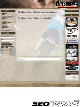 dirtsport.hu tablet preview