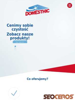domesthic.pl tablet vista previa