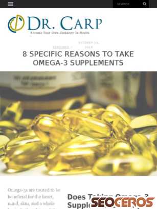 drcarp.com/8-specific-reasons-to-take-omega-3-supplements tablet obraz podglądowy