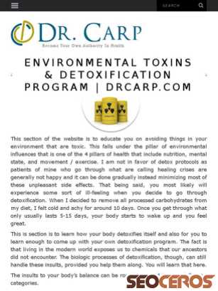 drcarp.com/environmental-toxins tablet förhandsvisning
