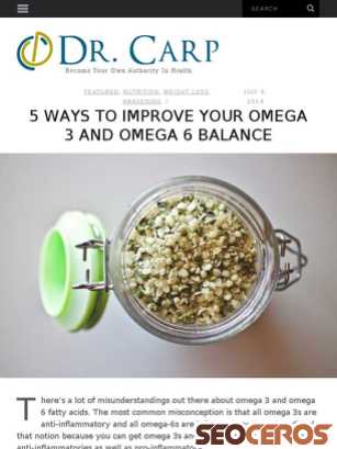 drcarp.com/omega-3-and-omega-6-balance tablet förhandsvisning