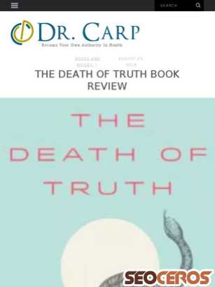 drcarp.com/the-death-of-truth-book-review tablet preview