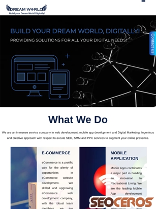 dreamworldtechnologies.org tablet előnézeti kép