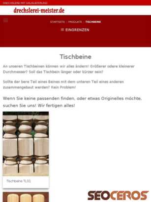 drechslerei-meister.de/produktkategorien/tischbeine tablet preview