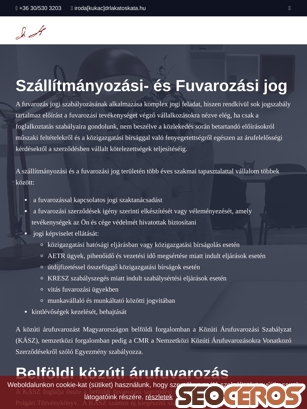 drlakatoskata.hu/szallitmanyozasi-es-fuvarozasi-jog tablet förhandsvisning