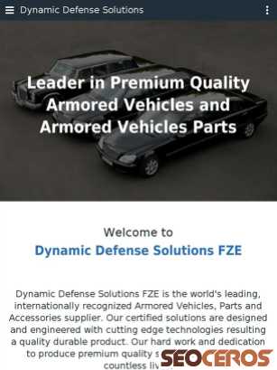 dynamicdefensesolutions.com tablet preview