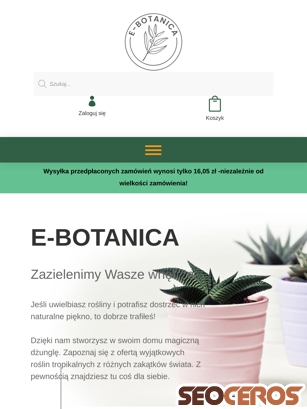 e-botanica.pl tablet förhandsvisning