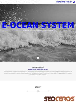e-oceansystem.com tablet Vista previa