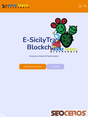 e-sicilytravelblockchain.eu tablet prikaz slike