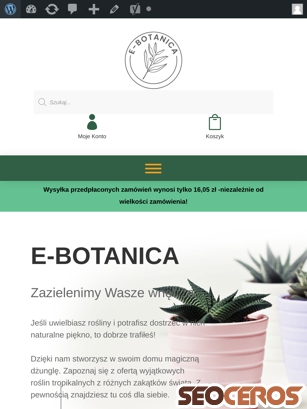 ebotanica.pixelmeal.com tablet Vorschau