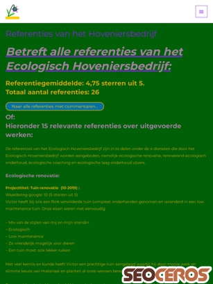 ecovitahoveniers.nl/referenties tablet förhandsvisning
