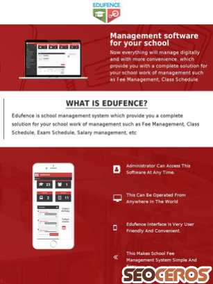edufence.com tablet preview