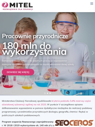 edukacja.mitel.pl tablet előnézeti kép