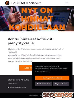 edulliset-kotisivut.fi tablet förhandsvisning