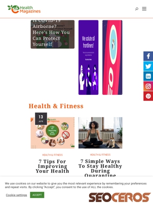 ehealthmagazines.com tablet preview
