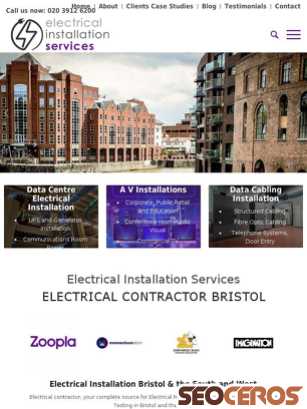 electricalinstallationservices.co.uk/electrical-contractor-bristol tablet previzualizare