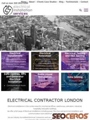 electricalinstallationservices.co.uk/electrical-contractor tablet Vorschau