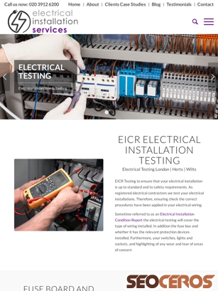 electricalinstallationservices.co.uk/electrical-testing tablet preview