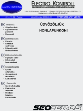 electrokontroll.hu tablet előnézeti kép