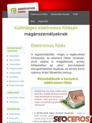elektromosfutes.hu tablet preview