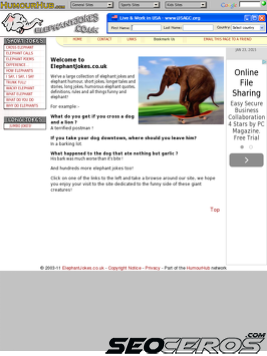 elephantjokes.co.uk tablet Vista previa