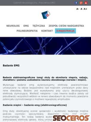 emg-neurolog.pl/badanie-emg tablet náhled obrázku