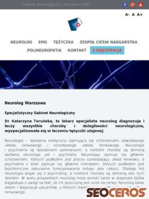 emg-neurolog.pl/neurolog-warszawa tablet förhandsvisning