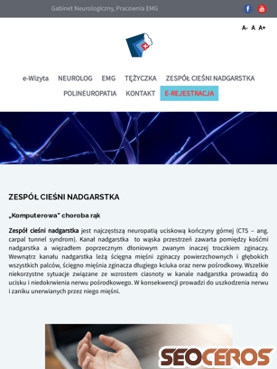 emg-neurolog.pl/zespol-ciesni-nadgarstka tablet prikaz slike