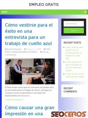 empleogratis.com tablet preview