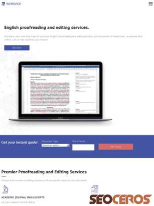english-editing-service.com tablet förhandsvisning
