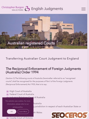 englishjudgments.com.au/australian-registered-courts tablet förhandsvisning