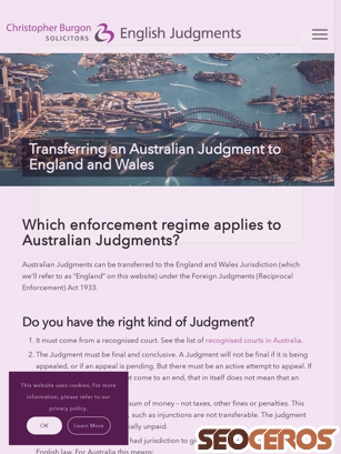 englishjudgments.com.au/transferring-australian-judgments tablet prikaz slike