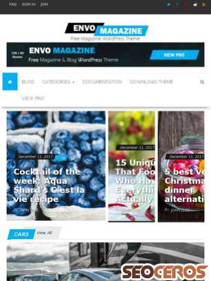 envothemes.com/envo-magazine tablet Vorschau