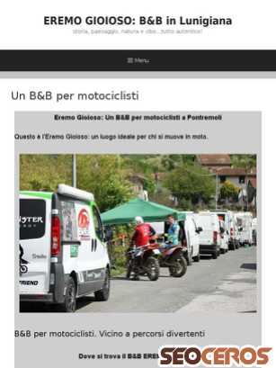 eremogioioso.it/bb-motociclisti tablet előnézeti kép