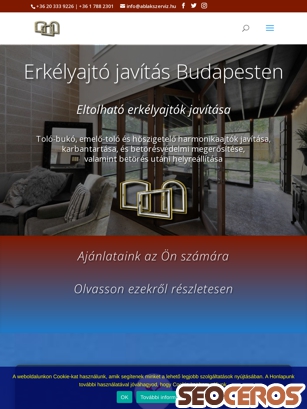 erkelyajtojavitas.hu tablet náhľad obrázku