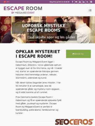 escaperoom.dk tablet förhandsvisning