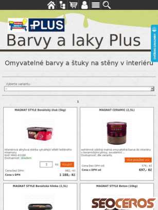 eshop.barvyplus.cz/atraktivni-omyvatelne-odolne-barvy-a-stuky-f203.html tablet förhandsvisning