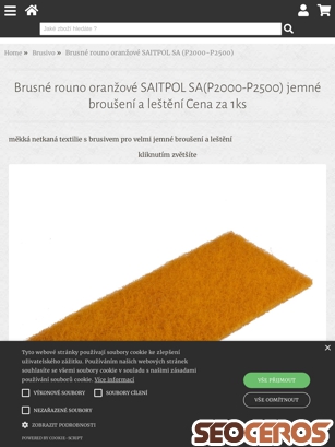 eshop.barvyplus.cz/brusne-rouno-oranzove-saitpol-sa-p2000-p2500-jemne-brouseni-a-lesteni tablet náhľad obrázku