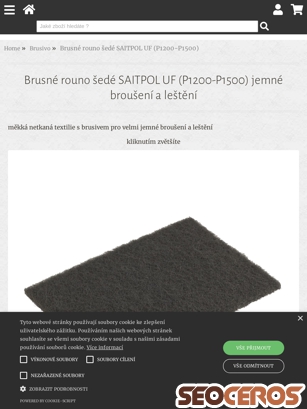 eshop.barvyplus.cz/brusne-rouno-sede-saitpol-uf-p1200-p1500-jemne-brouseni-a-lesteni tablet preview