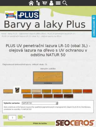 eshop.barvyplus.cz/cz-detail-902059634-plus-uv-penetracni-lazura-lr-10-obal-3l-olejova-lazura-na-drevo.html {typen} forhåndsvisning